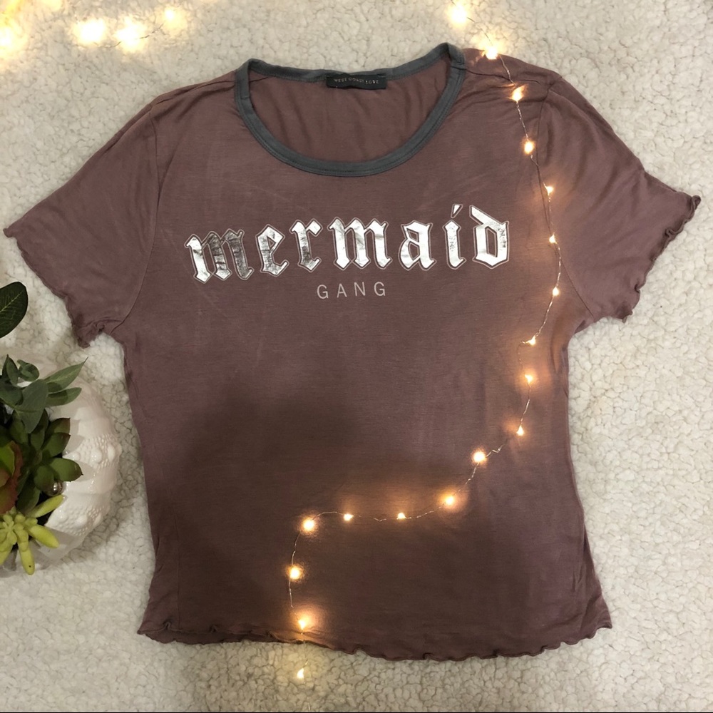 West Coast Love Round Neck Rose-Colored Top